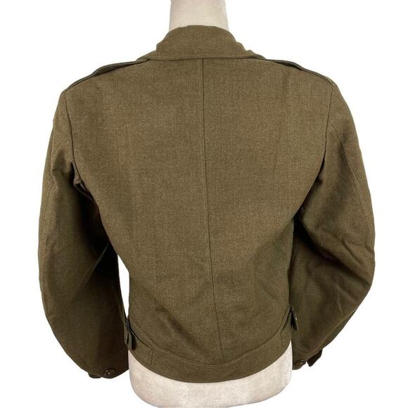 VTG Kravitz Clothing U.S. Army Infantry 100% Wool OD Jacket Made 1948 Size 34R - Picture 7 of 16